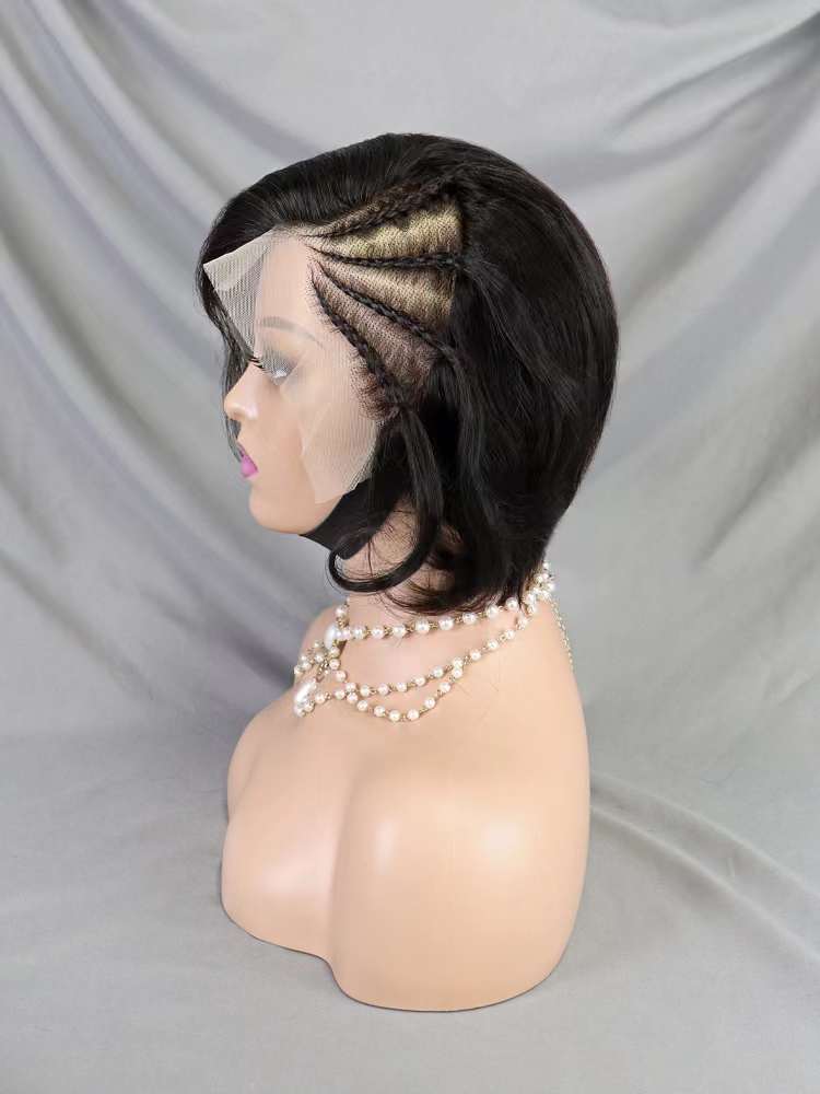13*4 Full Frontal Wig Pixie Cut Human Hair Wig 9 color available