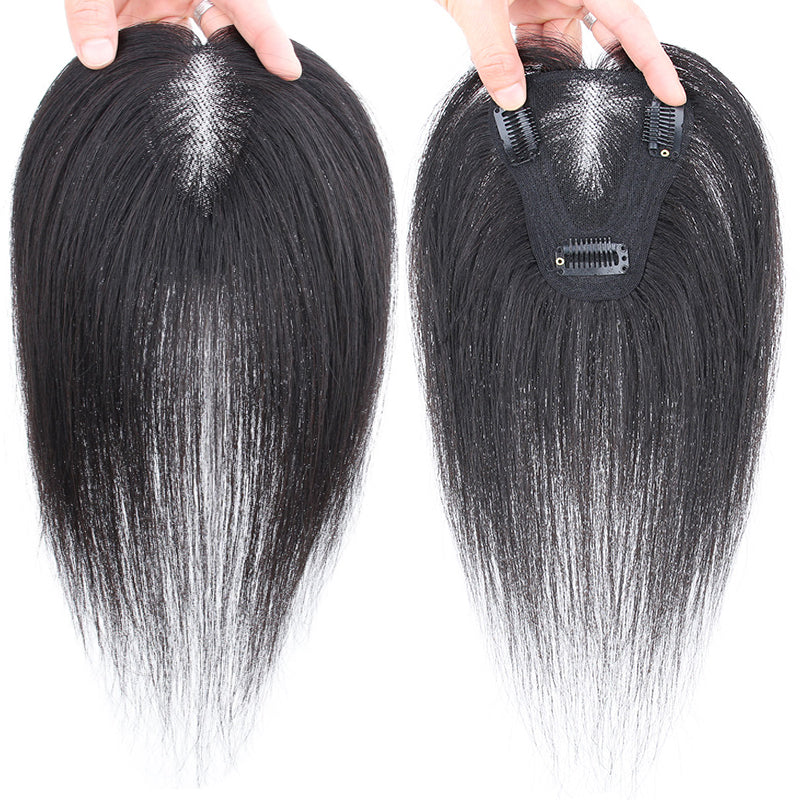 9x10cm Swiss Lace Human Hair Toupee Natural Hair Breathable Top Hair Replacement Wigs for Women