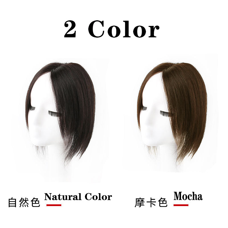 12x13cm Butterfly Swiss Lace Base Human Hair Toupee Hairpiece for Women Conceal Your White Hair