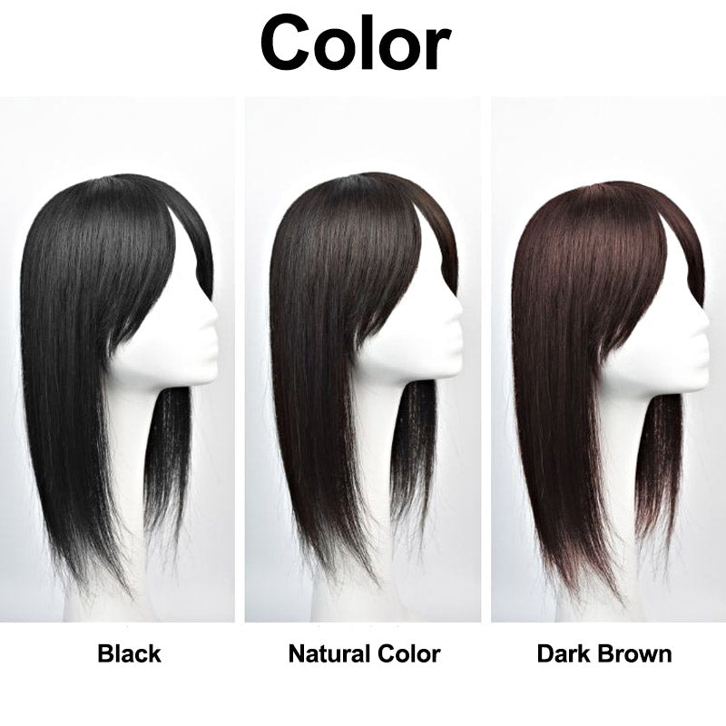 Women Toupee Remy Hair Straight Hair Topper Hairpiece Natural Hair Clip in Human Hair Extensions Cover Hair Loss