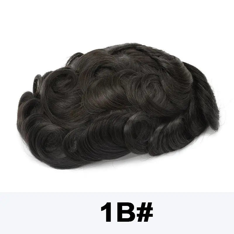 DURA Mono Toupee Hair Durable Man Wig Natural Indian Human Hair Wig for Men Breathable Mens Hair System