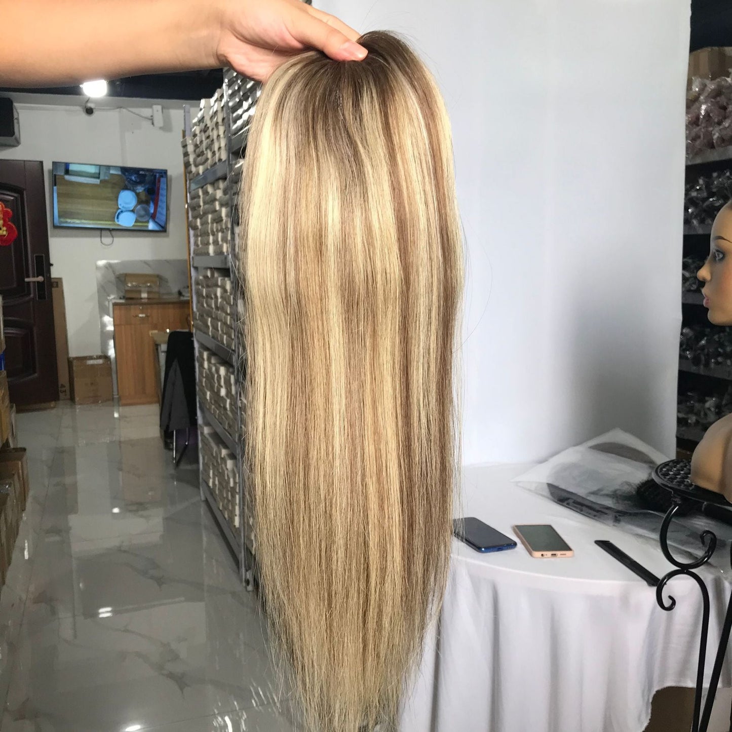 16Inches Human Hair Breathable Mono With Clip Toupee Women Wig Hair Piece all hand woven