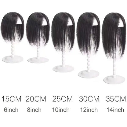 7x10cm 8x12cm Silk Base Women Topper Clip In Hair Real Virgin Human Hair Piece Wiglet Top Thin Loss Hair Toupee For Women