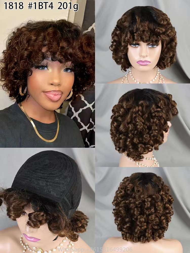 200% Density Full Machine Wig Loose Wave Human Hair Wig