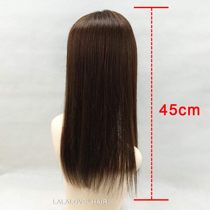 Women Toupee Remy Hair Straight Hair Topper Hairpiece Natural Hair Clip in Human Hair Extensions Cover Hair Loss