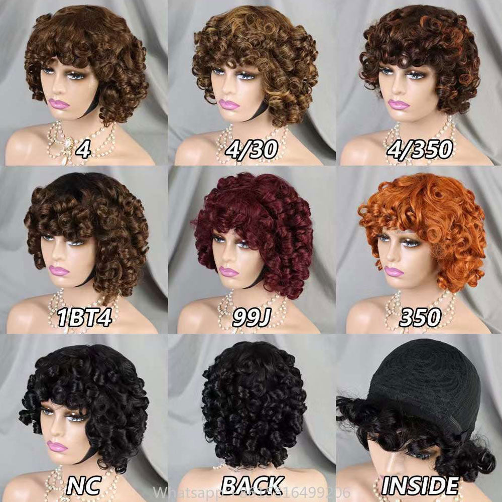 200% Density Full Machine Wig Loose Wave Human Hair Wig