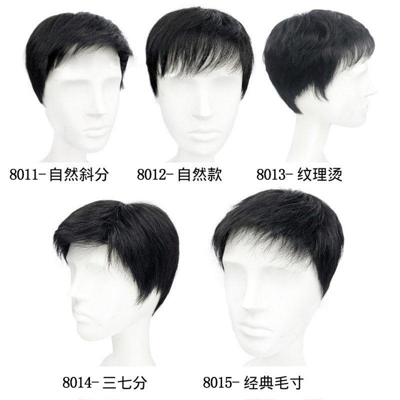 Short Natural Wear and Go Glueless Human Hair Wig for Men Human Hair Ready To Wear Wig