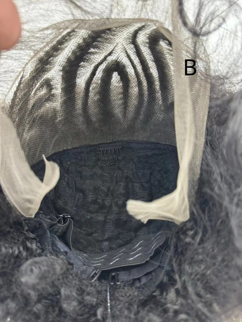 Synthetic Lace Front Braided Wig Short Curly Braided Wigs for Black Women Kontless Box Braiding Wigs Afro Kinky Curly Hair Wig