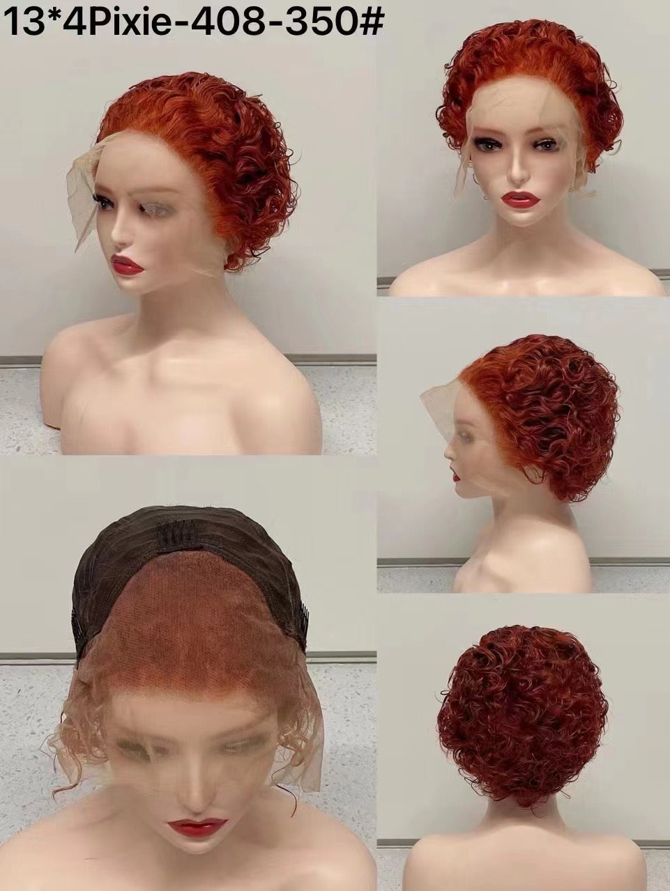 Pixie Cut Wigs Human Hair Short Curly 13x4 & 13*1 Lace Front Human Hair Wigs
