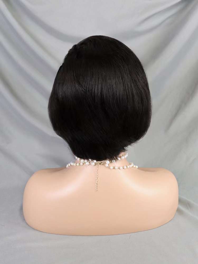 13*4 Full Frontal Wig Pixie Cut Human Hair Wig 9 color available
