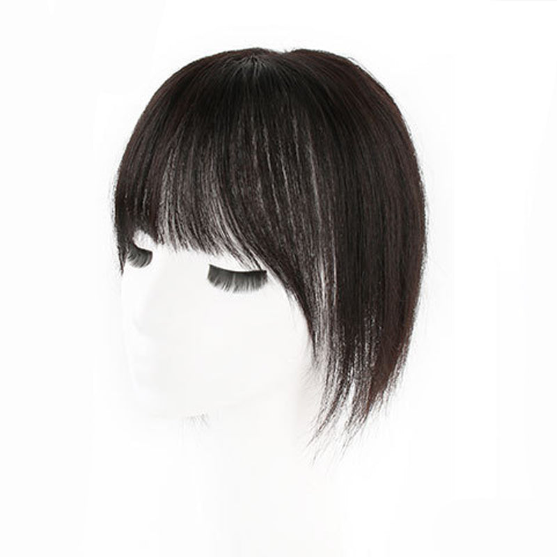 12x13cm Butterfly Swiss Lace Base Human Hair Toupee Hairpiece for Women Conceal Your White Hair