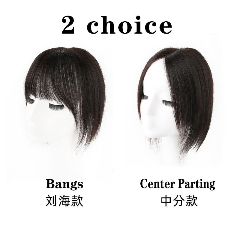 12x13cm Butterfly Swiss Lace Base Human Hair Toupee Hairpiece for Women Conceal Your White Hair