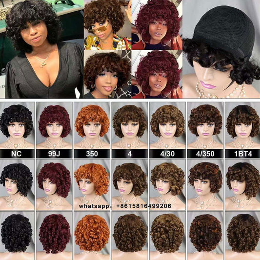 200% Density Full Machine Wig Loose Wave Human Hair Wig