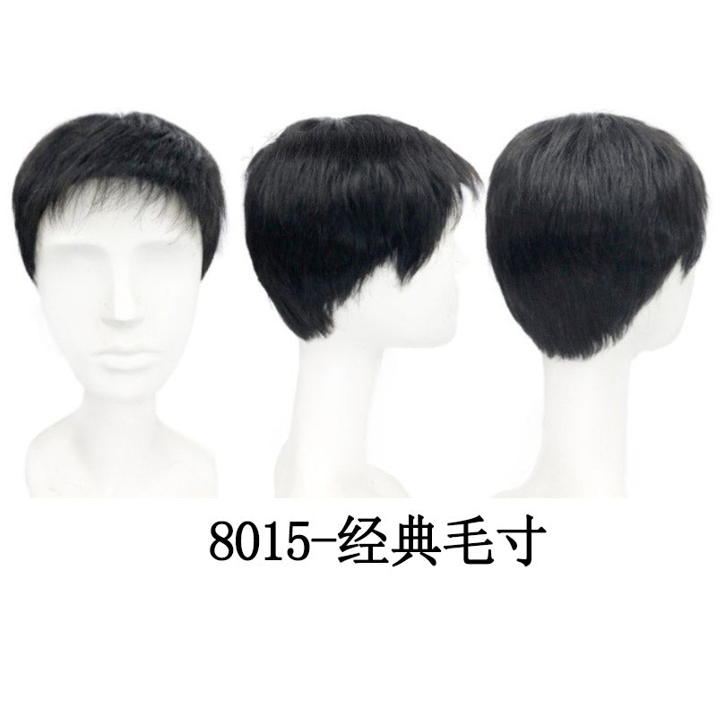 Short Natural Wear and Go Glueless Human Hair Wig for Men Human Hair Ready To Wear Wig