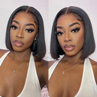 12A 180% density 4x4 Closure wig Bob Straight Hair