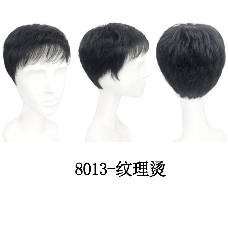 Short Natural Wear and Go Glueless Human Hair Wig for Men Human Hair Ready To Wear Wig