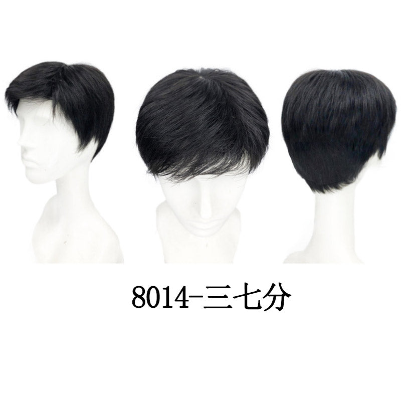 Short Natural Wear and Go Glueless Human Hair Wig for Men Human Hair Ready To Wear Wig