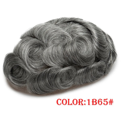 Q6 Lace Toupee Men Europe Human Hair Man Wig Male Wig Swiss Lace Front Wig With Pu Men Hair Replacement System Unit Natural Hair