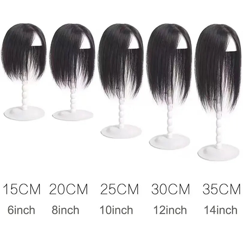 7x10cm 8x12cm Silk Base Women Topper Clip In Hair Real Virgin Human Hair Piece Wiglet Top Thin Loss Hair Toupee For Women