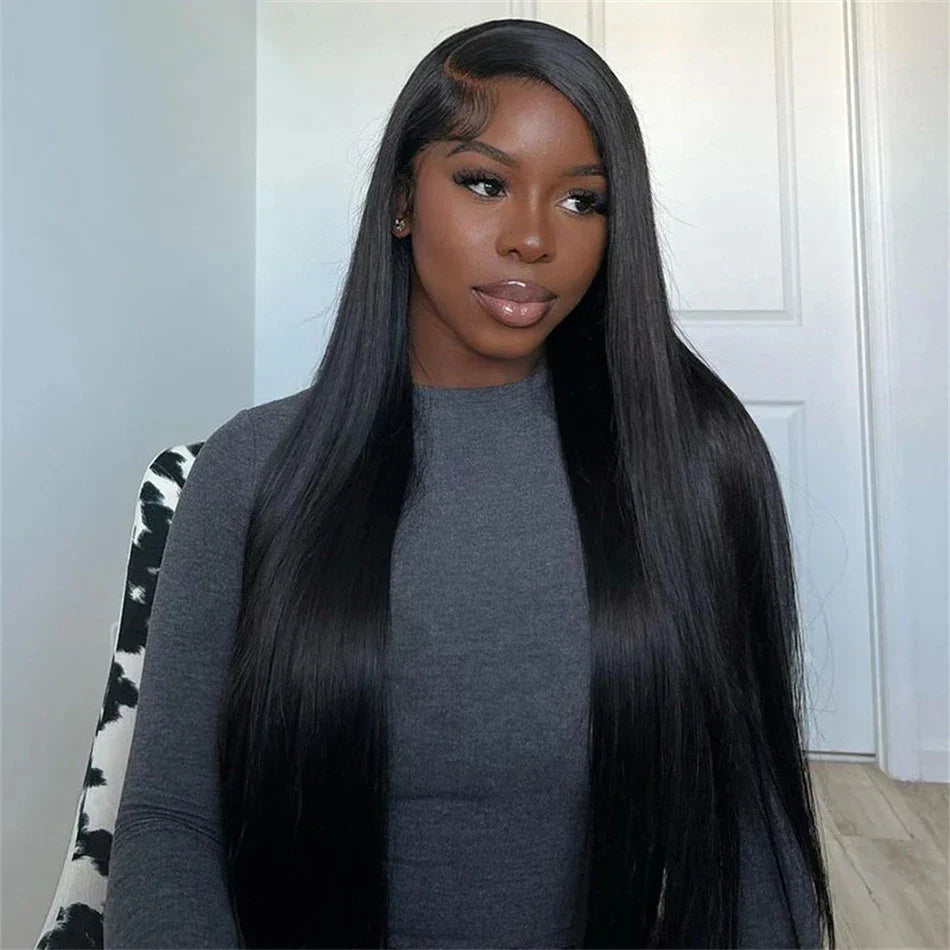 13x6 Transparent Straight Lace Frontal Wig Brazilian Human Hair